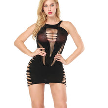 Load image into Gallery viewer, Porn Sexy Lingerie V-Neck Lace Sexy Dress With G string Garter Women Transparent Sex Underwear Babydoll Sleepwear Erotic Costume