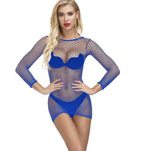 Load image into Gallery viewer, Porn Sexy Lingerie V-Neck Lace Sexy Dress With G string Garter Women Transparent Sex Underwear Babydoll Sleepwear Erotic Costume