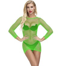 Load image into Gallery viewer, Porn Sexy Lingerie V-Neck Lace Sexy Dress With G string Garter Women Transparent Sex Underwear Babydoll Sleepwear Erotic Costume