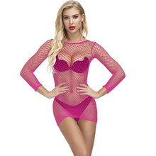 Load image into Gallery viewer, Porn Sexy Lingerie V-Neck Lace Sexy Dress With G string Garter Women Transparent Sex Underwear Babydoll Sleepwear Erotic Costume