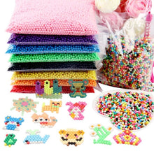 Load image into Gallery viewer, 500Pcs/Set 30 Colors 5mm Water Spray Aqua Perler Magic Beads Educational 3D Puzzles Accessories for Children Toys