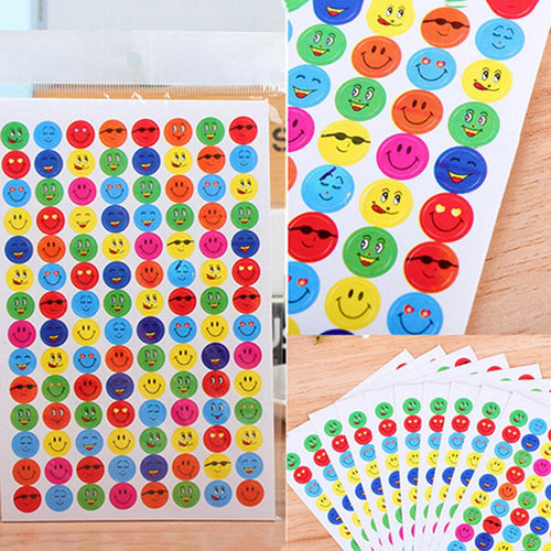 Popular 1120Pcs Reward Smile Love Heart School Teacher Praise Stickers Children Face