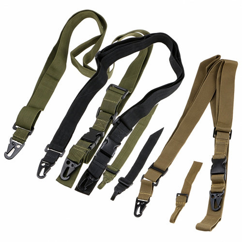 Three Point Rifle Sling Tactical Gun Sling Swivels Bungee Belt Military Outdoor Shooting Hunting Accessories 3 Point Gun Strap