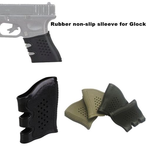 Tactical Glock Pistol Rubber Grip Sleeve Cover Anti Slip for Stretch For Glock 17 19 20 21 22 31 32 M4 AR15 airsoft  Holster