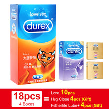 Load image into Gallery viewer, Durex Condom  4 Types Ultra Thin Cock Condom Intimate Goods Sex Products Natural Rubber Latex Penis Sleeve Sex For Men