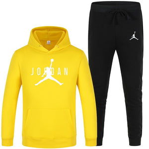 23 JORDAN Autumn winter Hot Sale Men's Sets Hoodie+pants 2 Pieces Sets Casual Tracksuit Male Sportswear Gyms Fitness Sweatpants