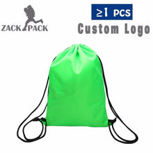 Load image into Gallery viewer, Zackpack Drawstring Bag Sports Waterproof Backpack Bundle Pocket Custom Printing Logo for Men Women Students