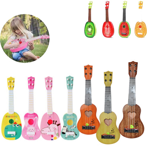 Funny Ukulele Musical Instrument Kids Guitar Montessori Toys for Children School Play Game Education Christmas Birthday Gift