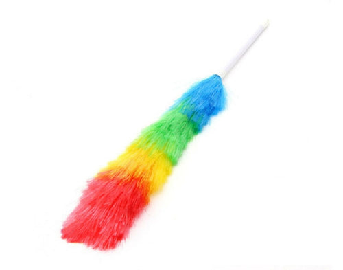 2019 Adjustable Microfiber Dusting Brush Rainbow Feather Duster Air-condition Household Furniture Cleaning Accessories