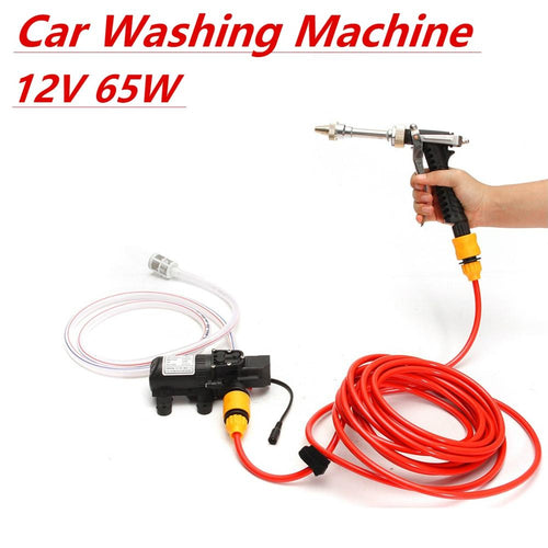 DC 12V 65W Household Portable High Pressure Mini Car Washer Cleaner Water Wash Pump Sprayer Kit Tool Car Washing Machine