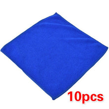 Load image into Gallery viewer, 10 PCS Microfiber Car Cleaning Towel Automobile Motorcycle Washing Glass Household Cleaning Small Towel 25 X 25cm