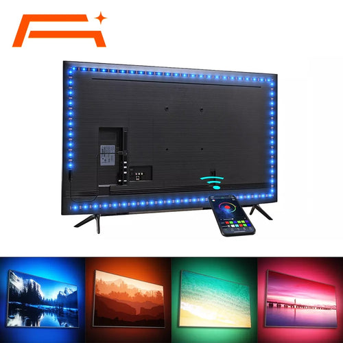 LED Strip Light,Bluetooth APP Control, Backlight for TV,5V USB Bluetooth RGB Tape Lamp For TV Background Decoration