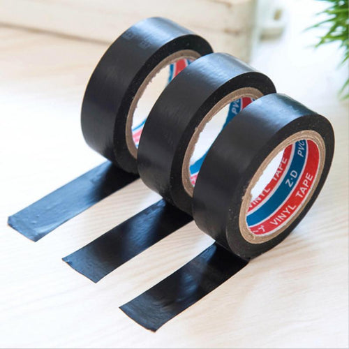 Household Tools Black PVC Waterproof Self-adhesive Tape  Electrician Wire Insulation Flame Retardant Plastic Tape Drop Shipping