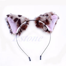 Load image into Gallery viewer, Fashion Girl Cute Cat Fox Ear Long Fur Hair Headband Anime Cosplay Party Costume
