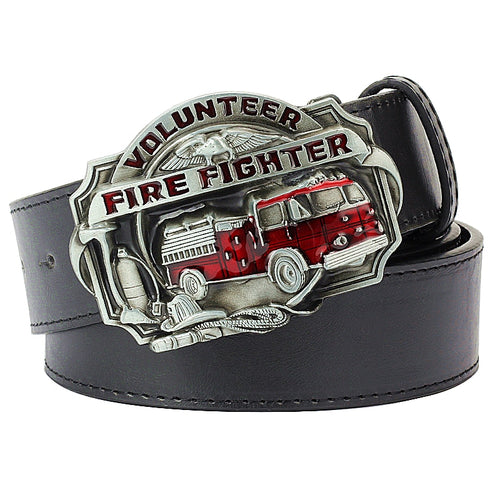 Cool men's belt firefighter profession fire truck buckle fire dept badge fire brigade sign firemen belt fire fighter volunteer