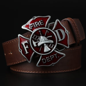 Cool men's belt firefighter profession fire truck buckle fire dept badge fire brigade sign firemen belt fire fighter volunteer