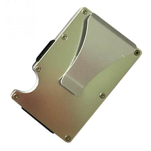 Male Purses Card Case Wallet Metal Case Aluminium Ultra-thin Protector Money Clip