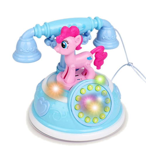 Retro Children's Phone Toy Phone Early Education Story Machine Baby Phone Emulated Telephone Toys For Children Musical Toys