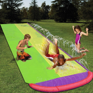 4.8m Giant Surf 'N Double Water Slide Lawn Water Slides For Children Summer Pool Kids Games Fun Toys backyard Outdoor Wave Rider