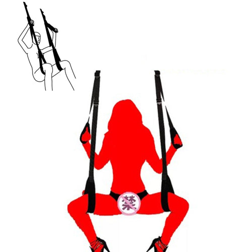 Swing Sexy BDSM Bondage door slam sex swing adult SM love game fetish bondage leg open spreader for women men couple