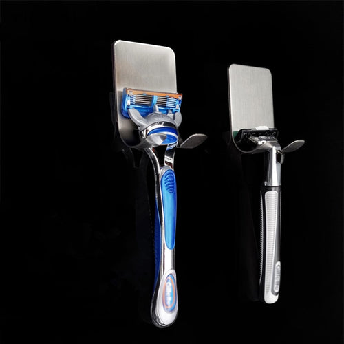 Stouge 1PC 304 stainless steel Razor Holder Men Shaving Shaver Shelf Shaving Razor Rack Bathroom Home Viscose Wall Hooks Hanger